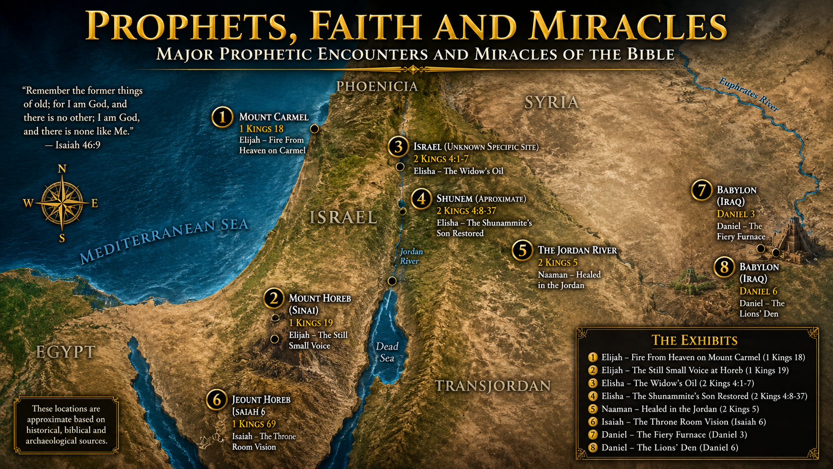 Prophets, Faith and Miracles interactive biblical map